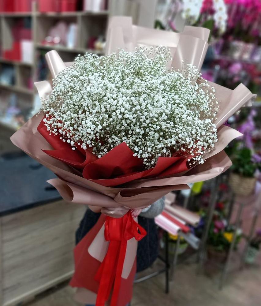 Букет Белые хлопья в Курчанской Букет цветов из: Гипсофила в Курчанской