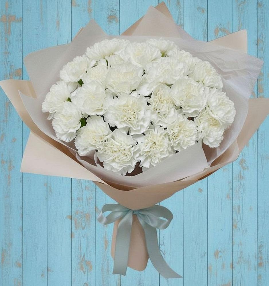 Букет цветов из: Гвоздики в Курчанской