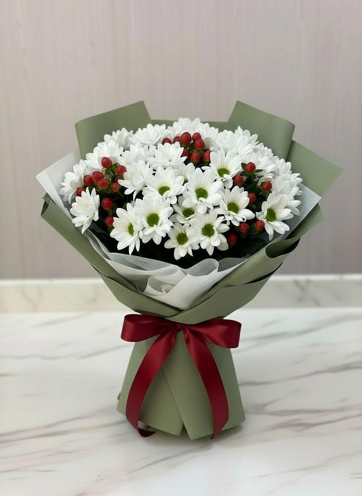 Букет цветов из: Хризантемы в Курчанской