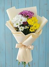 Букет цветов из:  Хризантемы #REPLACE_PRED# Курчанской