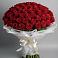 Букет 101 Красная роза Блэк Мэджик в Курчанской