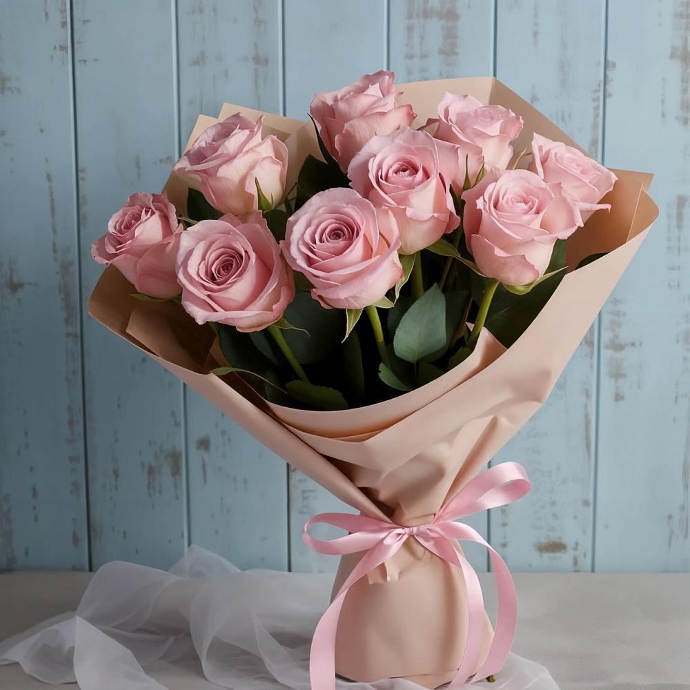 Букет цветов из: Розы в Курчанской