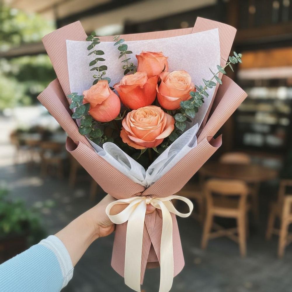 Букет цветов из: Розы в Курчанской