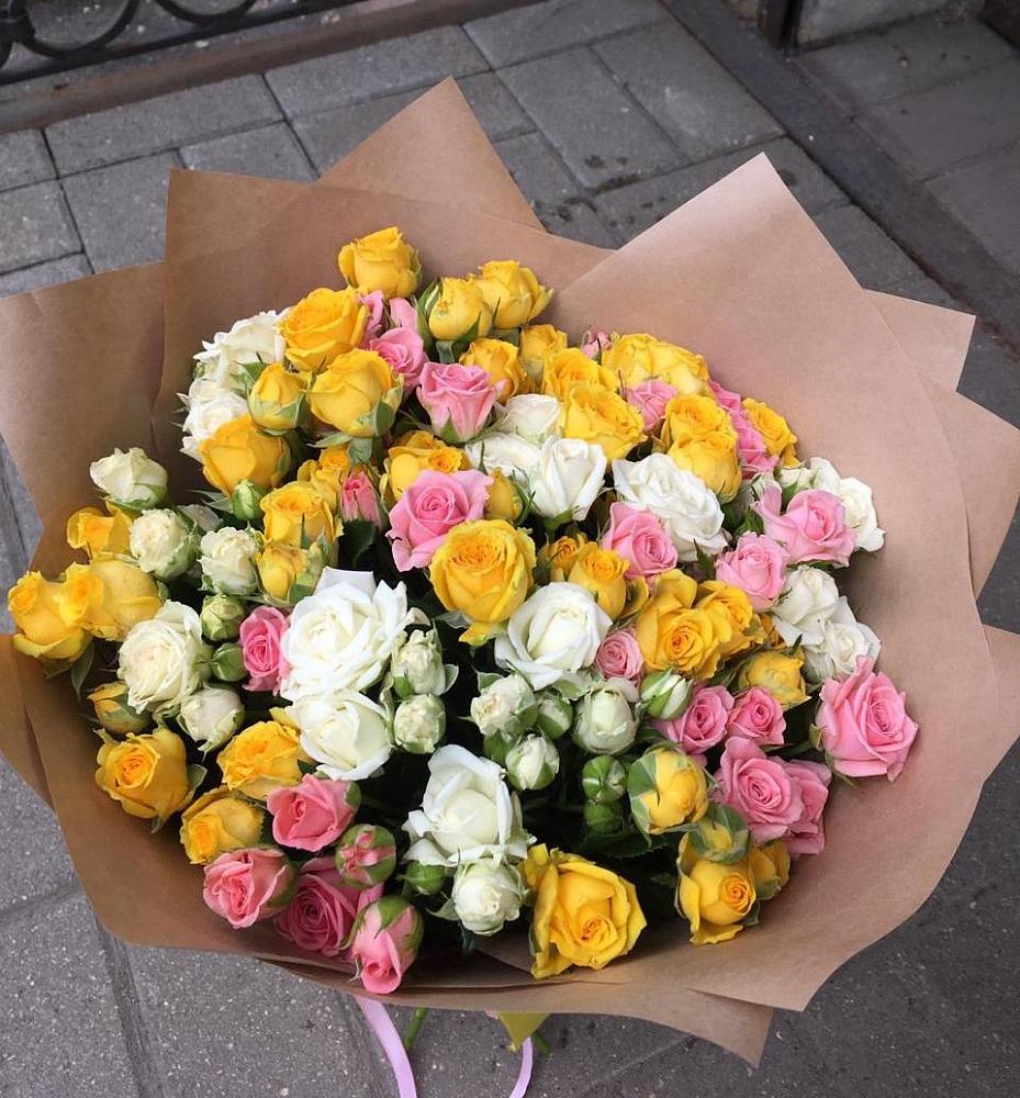 Букет цветов из: Розы в Курчанской