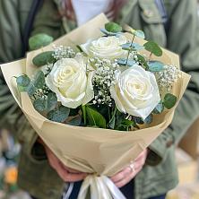 Букет Нежные грёзы в Курчанской Букет цветов из: Розы в Курчанской