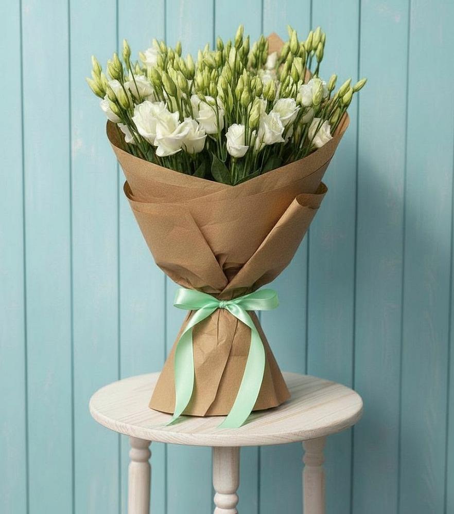 Букет цветов из: Лизиантусы в Курчанской