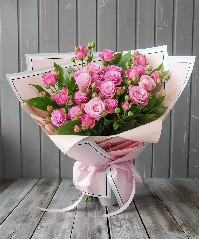 Букет Розовый кустик в Курчанской