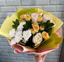 Букет цветов из:  Розы и Хризантемы #REPLACE_PRED# Курчанской