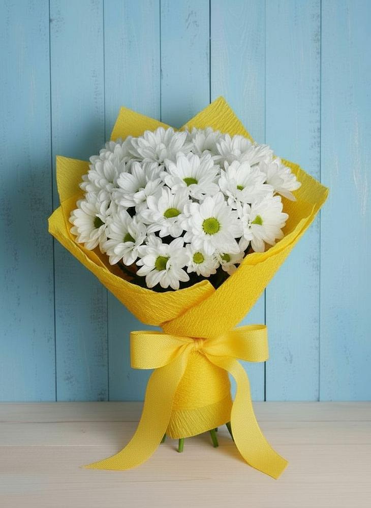 Букет цветов из: Хризантемы в Курчанской