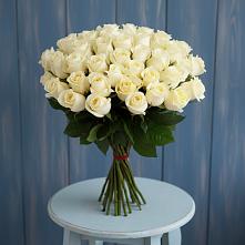 Букет 51 Белая роза Эдлесс Лав #REPLACE_PRED# Курчанской