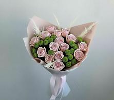 Букет цветов из:  Розы и Хризантемы в Курчанской