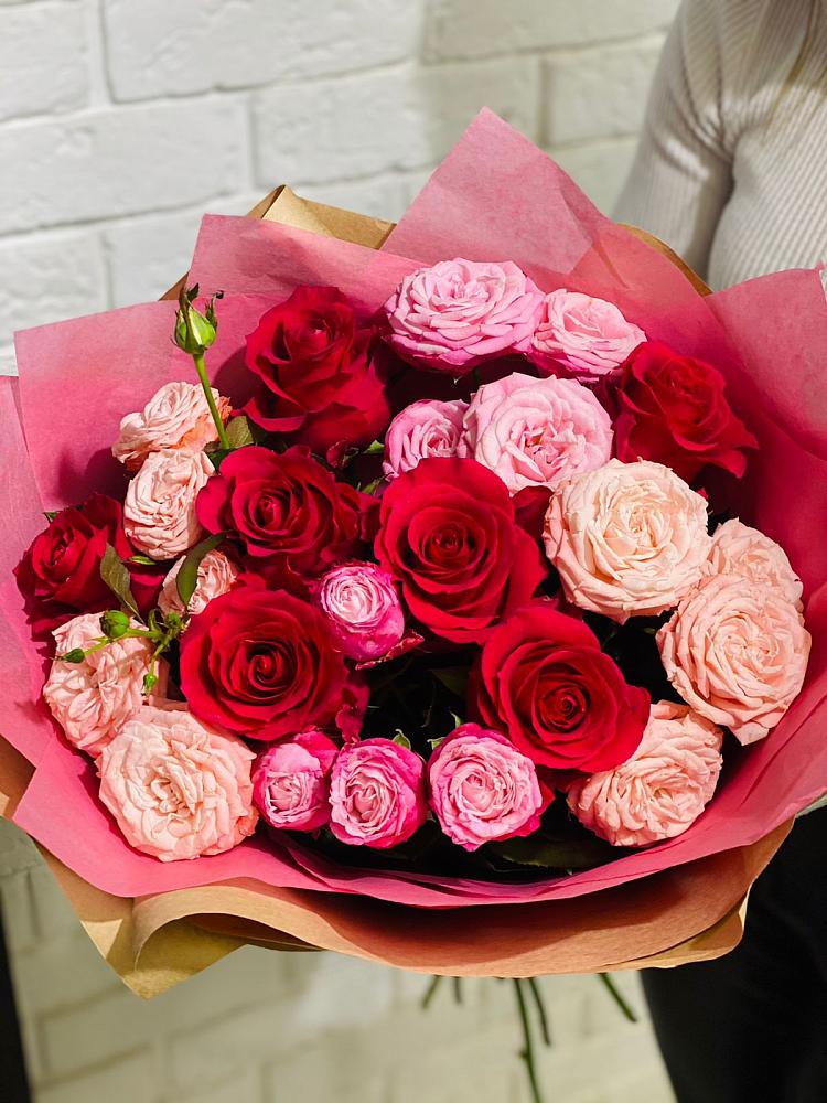 Букет цветов из: Розы в Курчанской