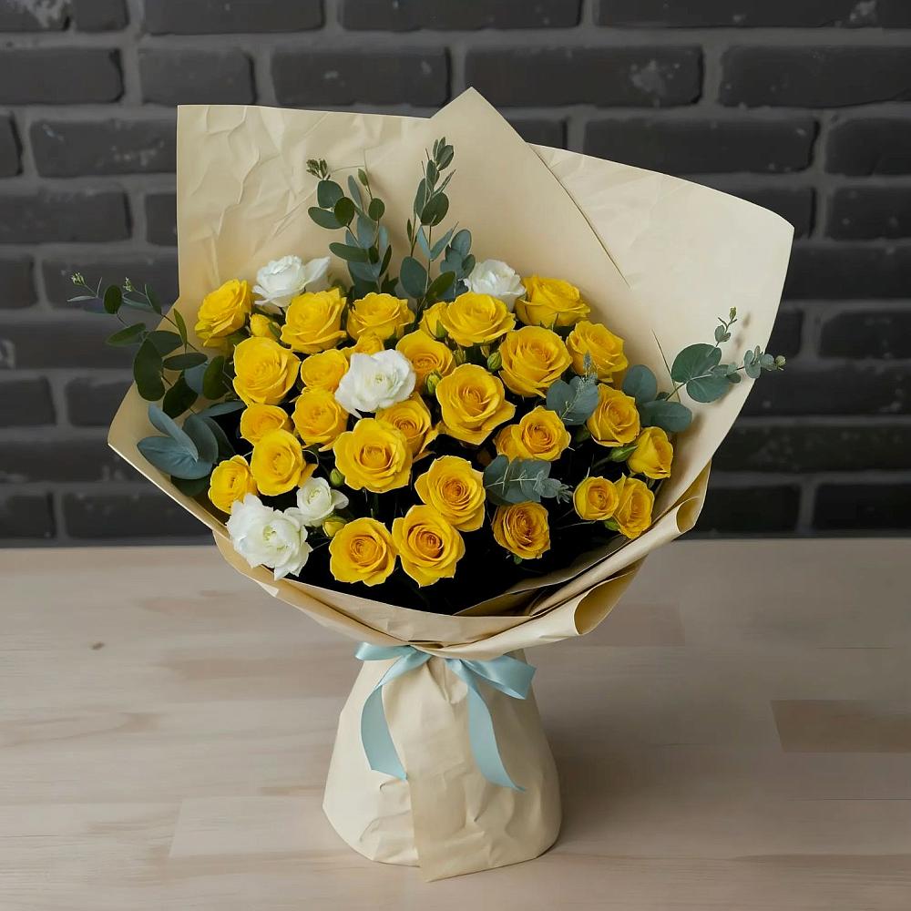 Букет цветов из: Розы в Курчанской