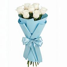 Букет 7 белых роз Проуд #REPLACE_PRED# Курчанской