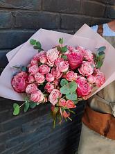Букет розы в пальмах в Курчанской Букет цветов из: Розы в Курчанской