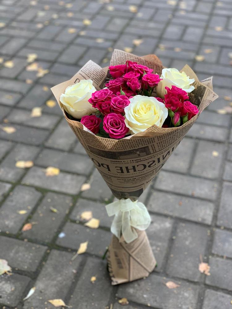 Букет цветов из: Розы в Курчанской