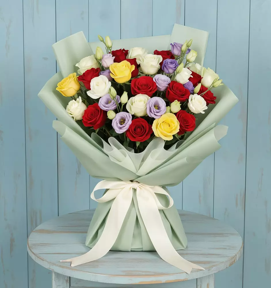 Букет цветов из: Розы в Курчанской